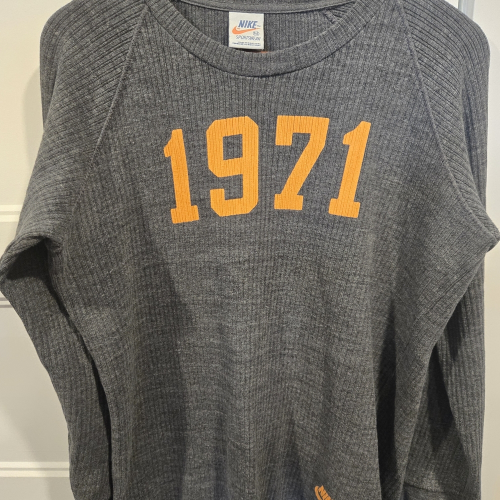 Nike Gray Sweatshirt with Orange 1971 Graphic